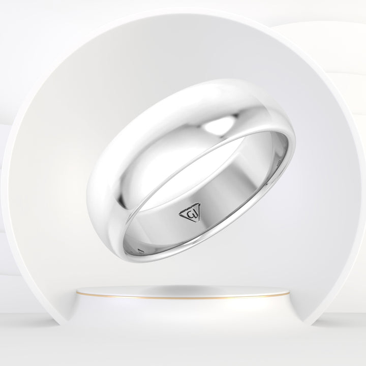 Kolt - Unisex Gold 6mm Band - Gem Jewelers Co