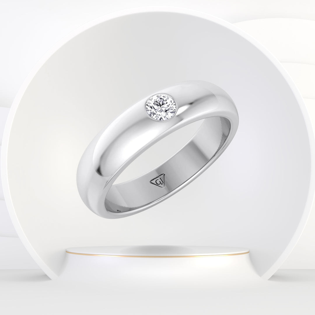 Velor - Men's Single Diamond Band - Gem Jewelers Co