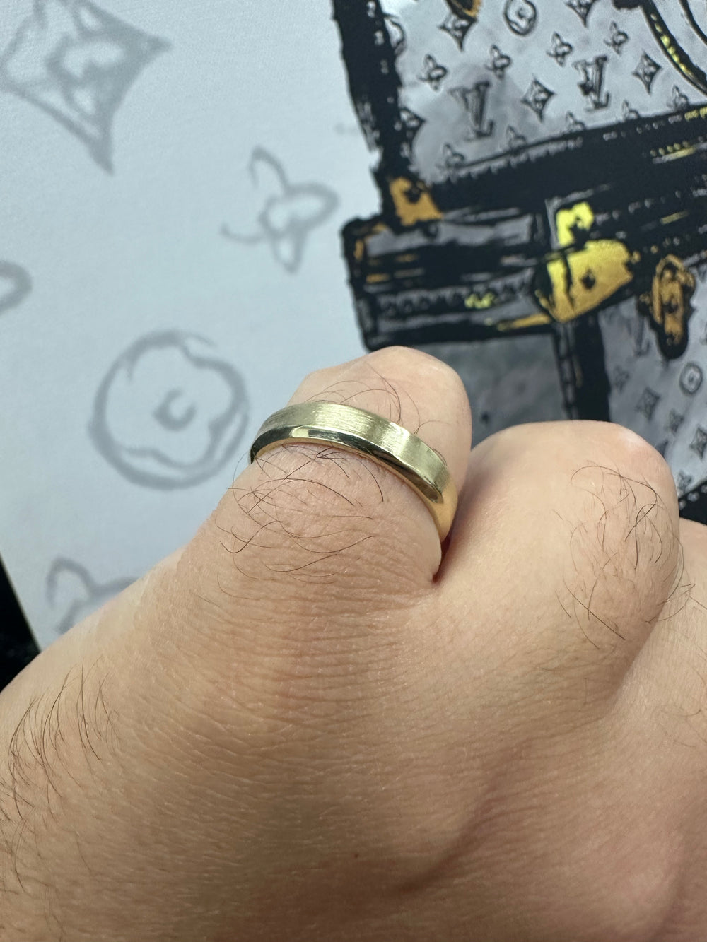 Rocco - Unisex Gold 5mm Band - Gem Jewelers Co