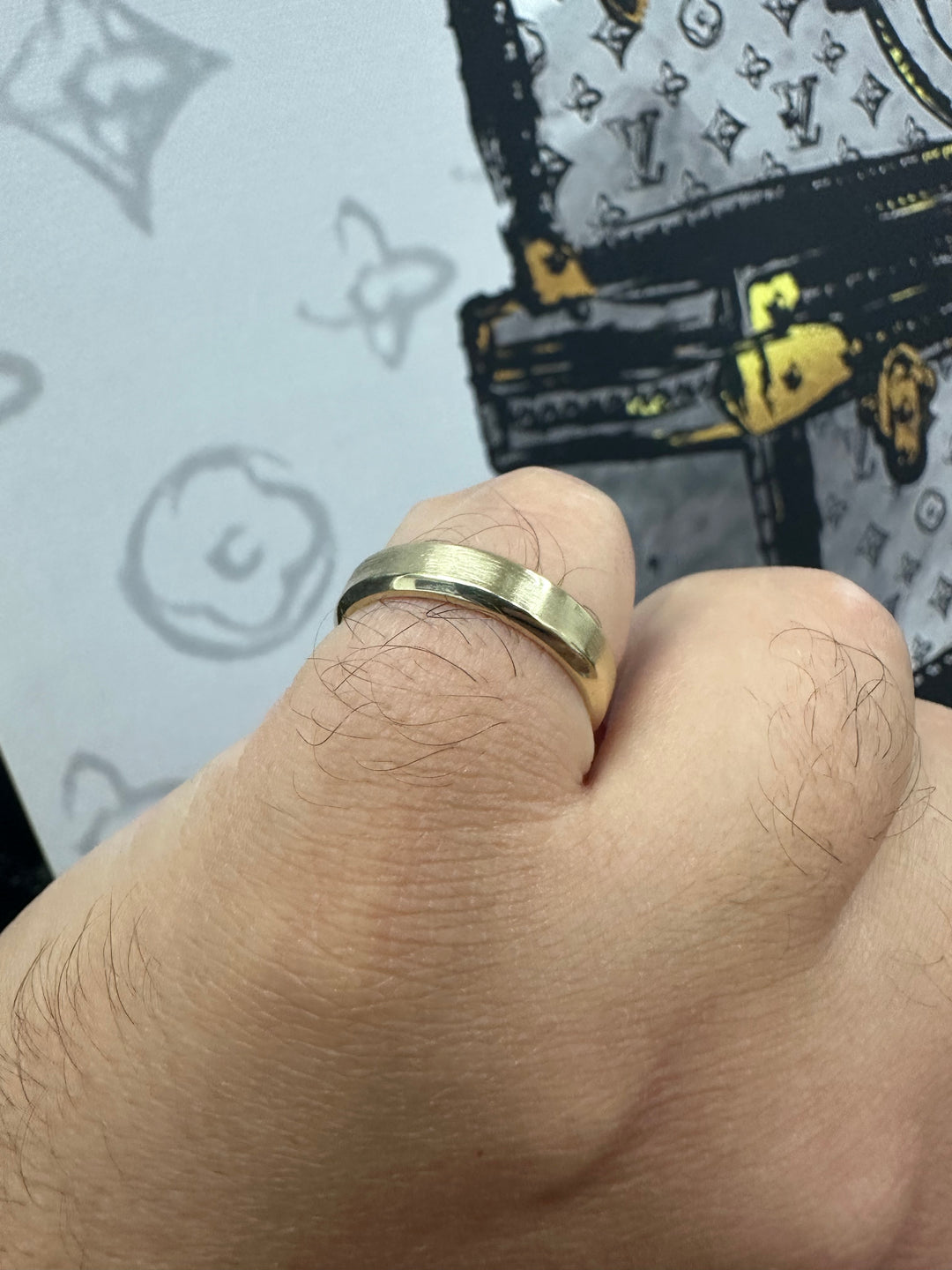 Rocco - Unisex Gold 5mm Band - Gem Jewelers Co