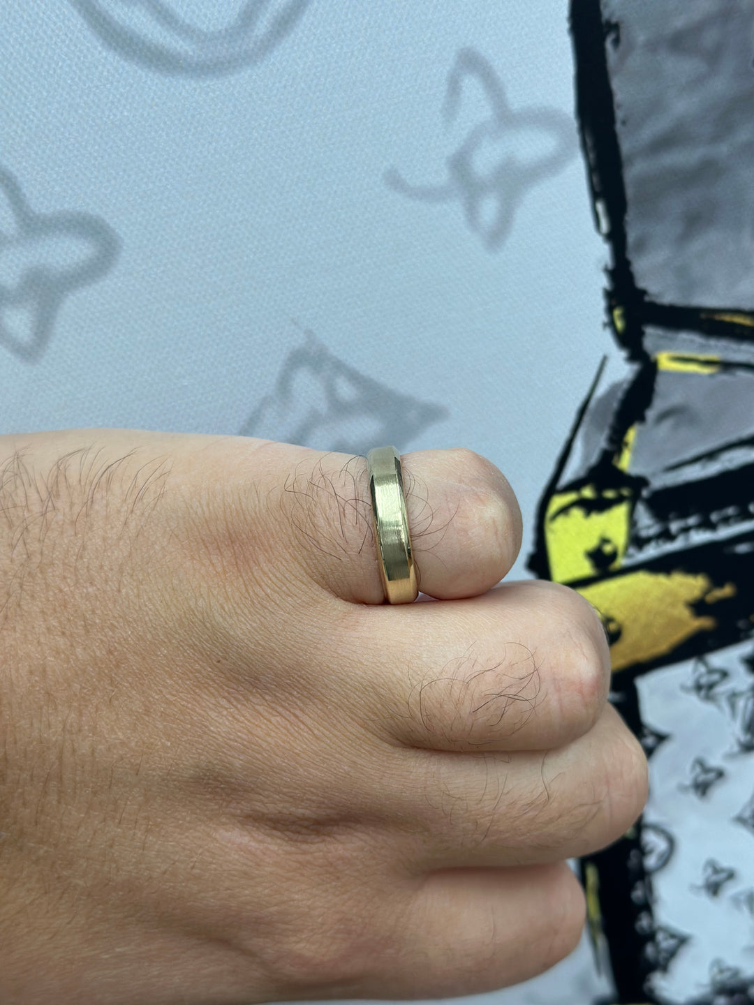 Rocco - Unisex Gold 5mm Band - Gem Jewelers Co