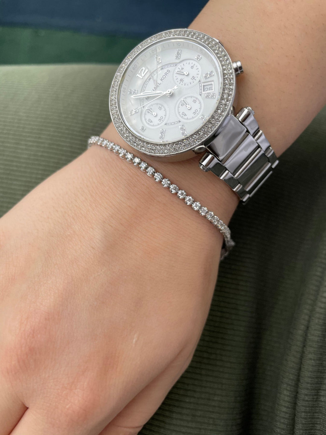 Gift Set - 6.4CT Crown Crown Prong Diamond Tennis Necklace & 4CT Crown Prong Diamond Tennis Bracelet in 14k Solid Gold - Gem Jewelers Co