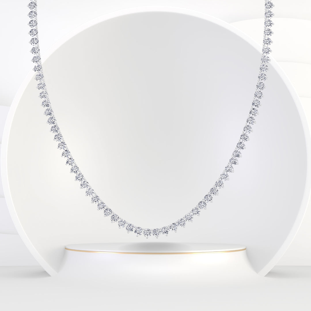 3-prong-diamond-tennis-necklace-martini-style-in-14K-solid-white-gold