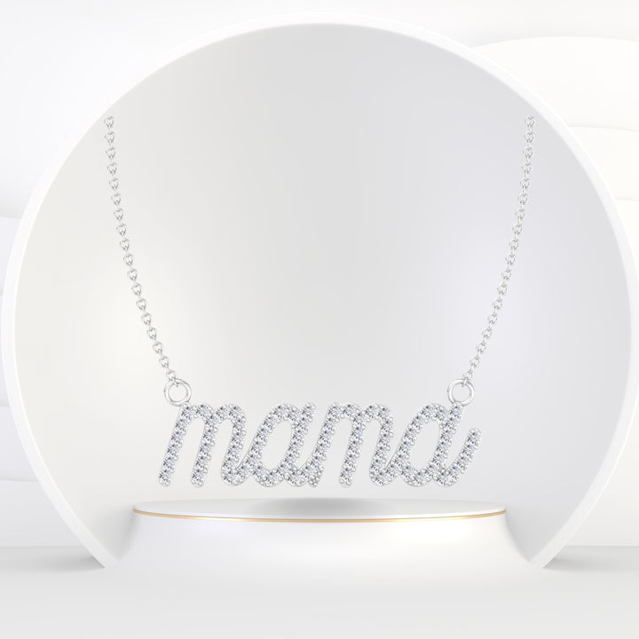 Matera- Mama Diamond and Gold Necklace - Gem Jewelers Co