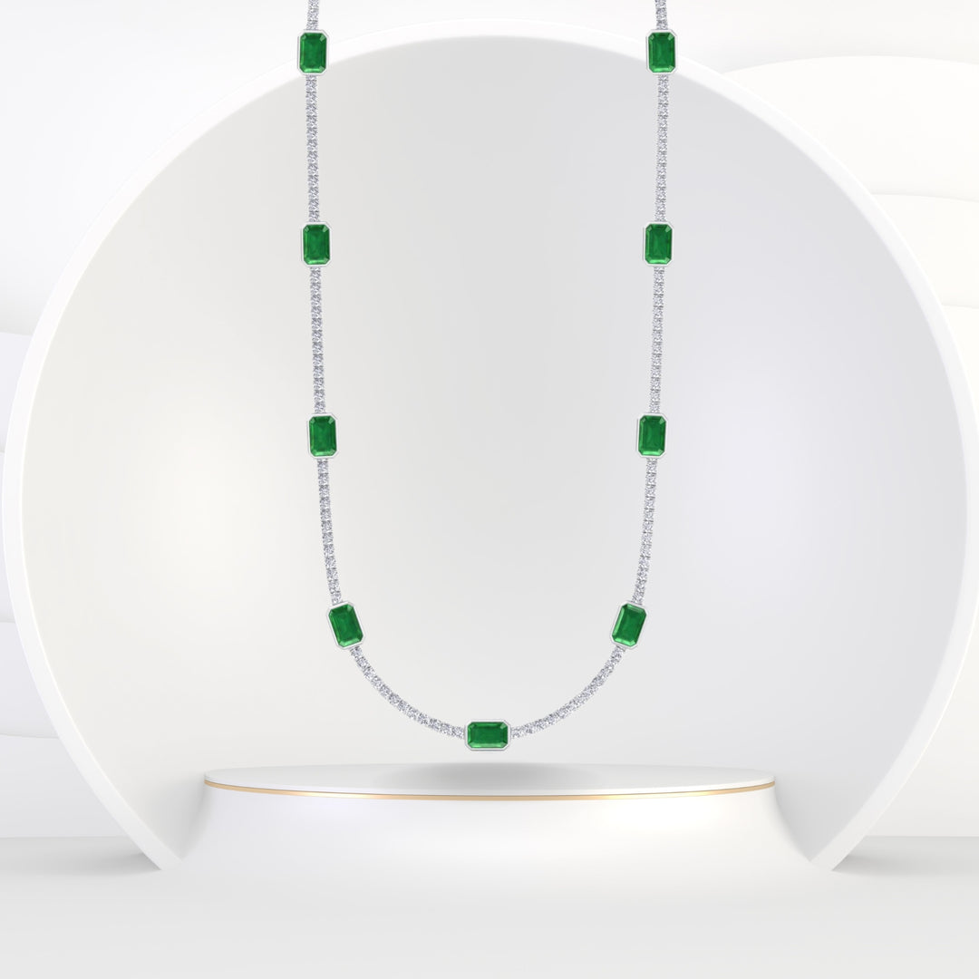 natural-diamond-green-emerald-station-tennis-necklace