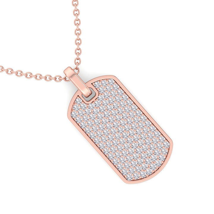 Isidoro - Men's Diamond Tag Pendant - Gem Jewelers Co
