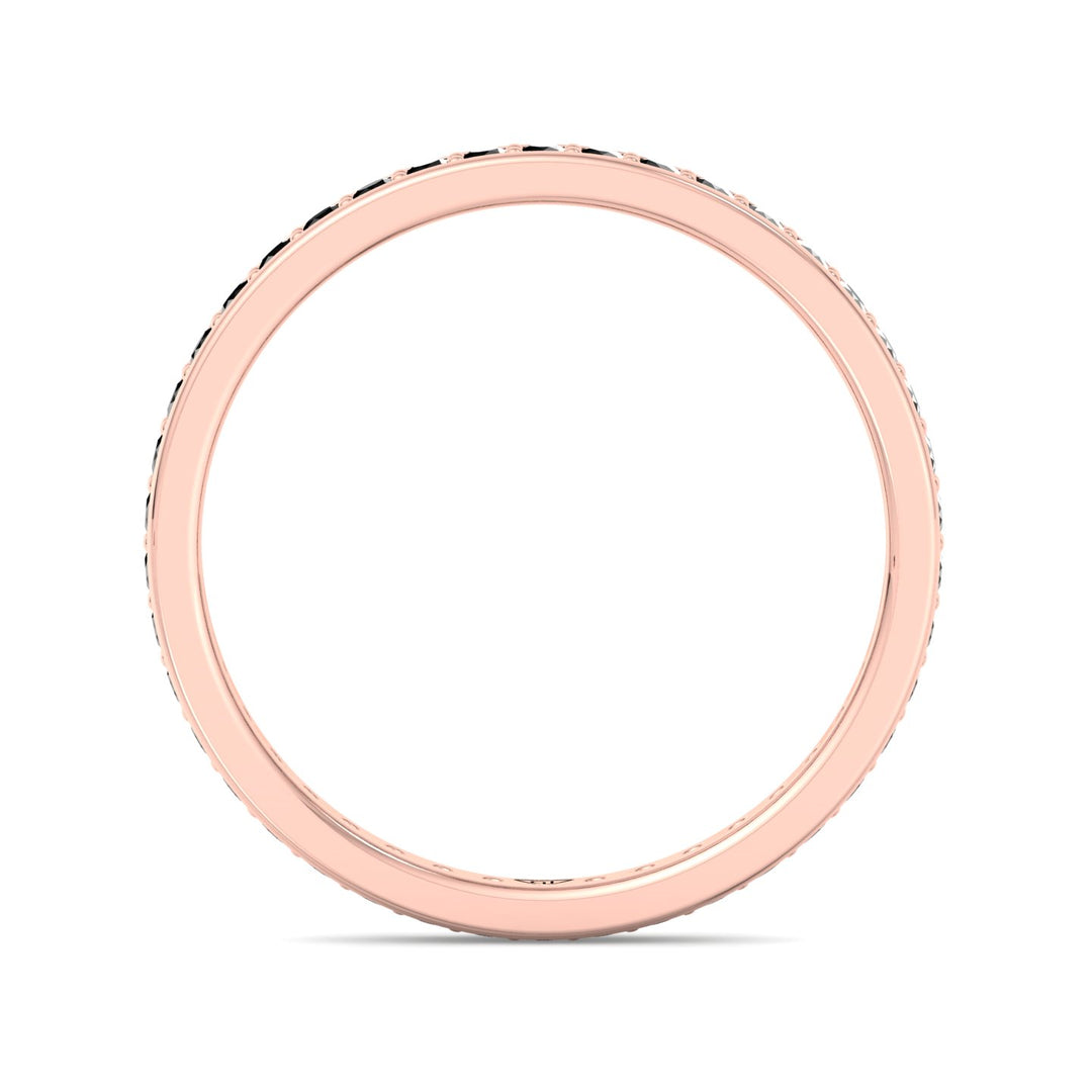 unisex-black-diamond-wedding-band-in-rose-gold