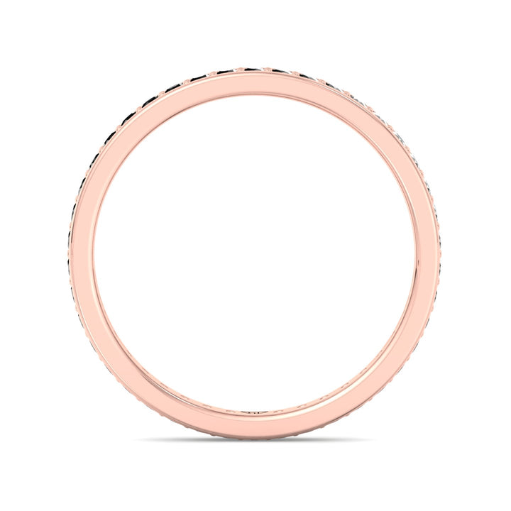 unisex-black-diamond-wedding-band-in-rose-gold