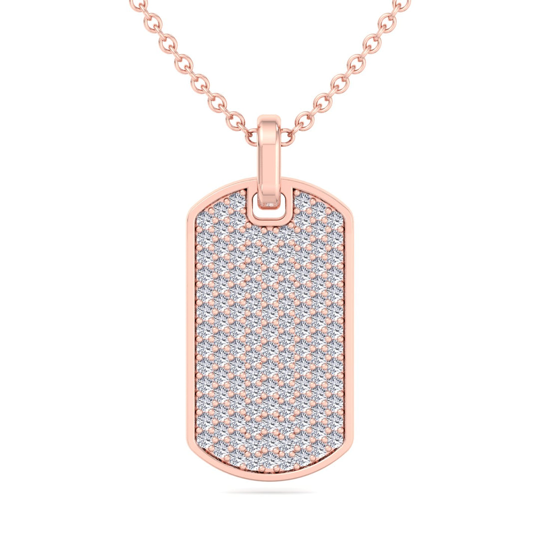 Isidoro - Men's Diamond Tag Pendant - Gem Jewelers Co