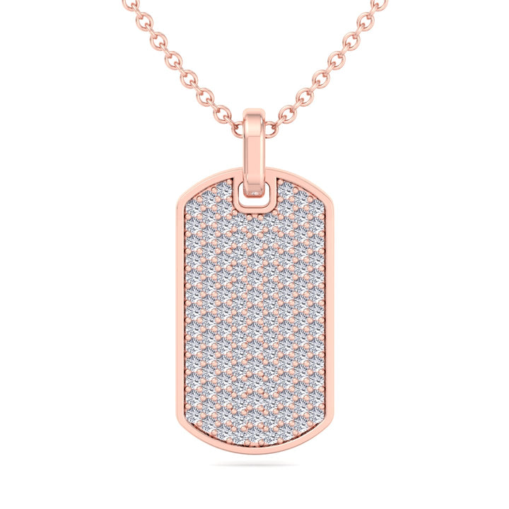 Isidoro - Men's Diamond Tag Pendant - Gem Jewelers Co