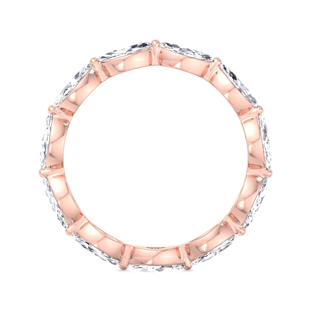 Acerra - East to West Marquise Shape Diamond Eternity Band - Gem Jewelers Co