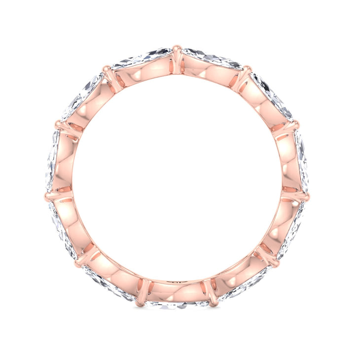 Acerra - East to West Marquise Shape Diamond Eternity Band - Gem Jewelers Co