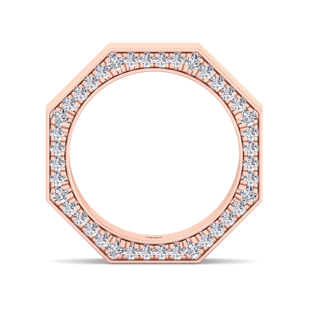 Enrico - Hidden Diamond Wedding Band - Gem Jewelers Co