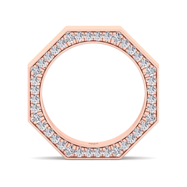 Enrico - Hidden Diamond Wedding Band - Gem Jewelers Co