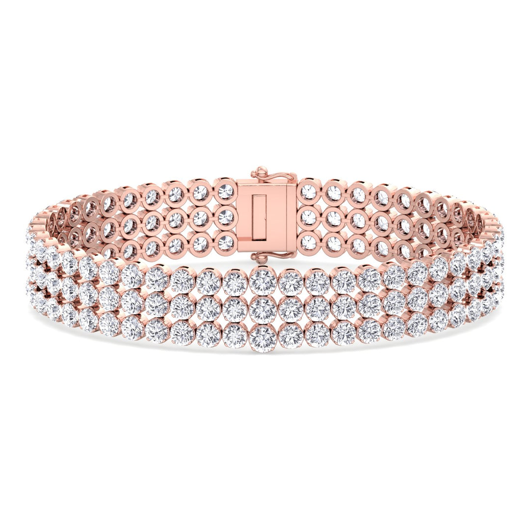 7.10-carats-triple-row-graduated-diamond-tennis-bracelet-in-solid-rose-gold