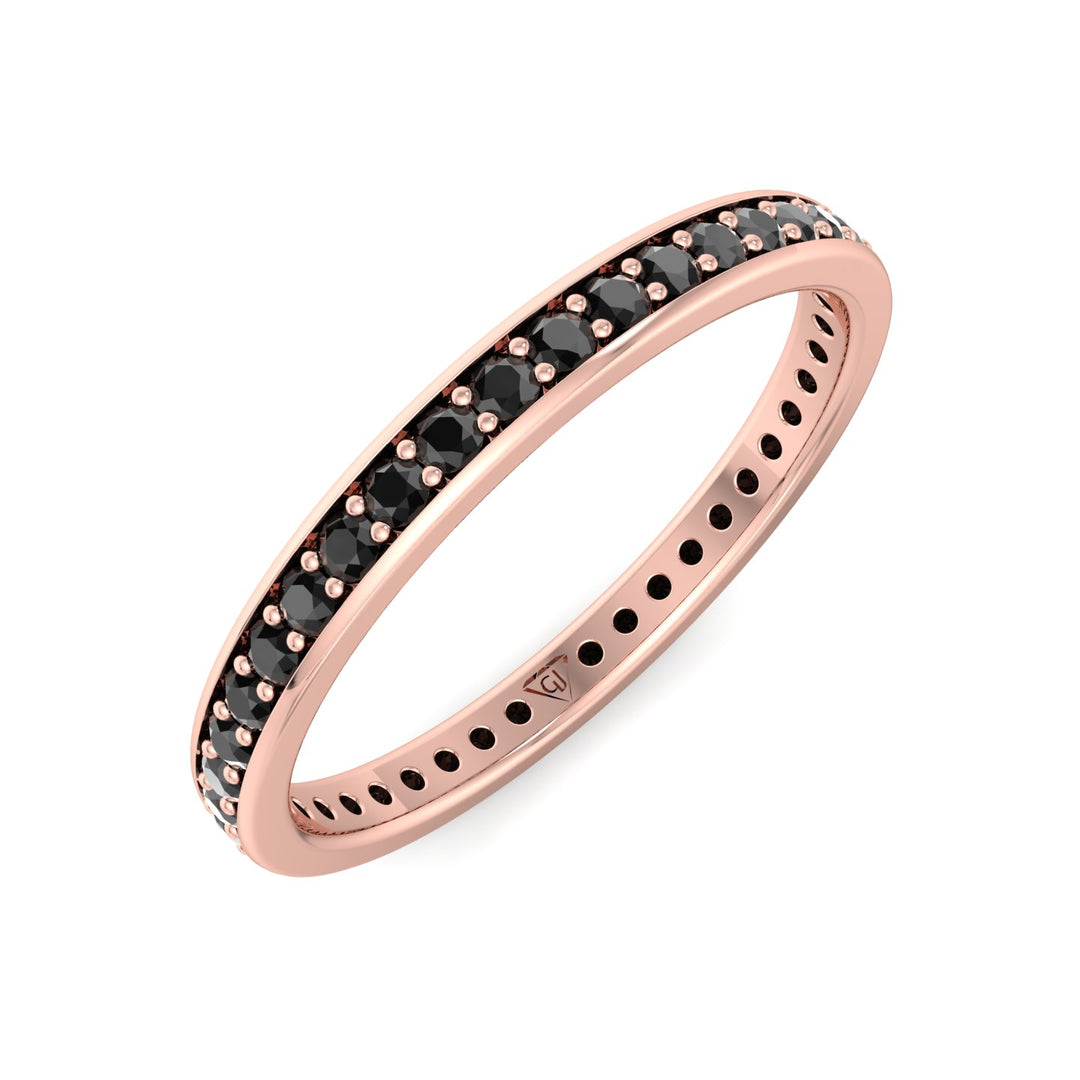 unisex-black-diamond-wedding-band-in-rose-gold