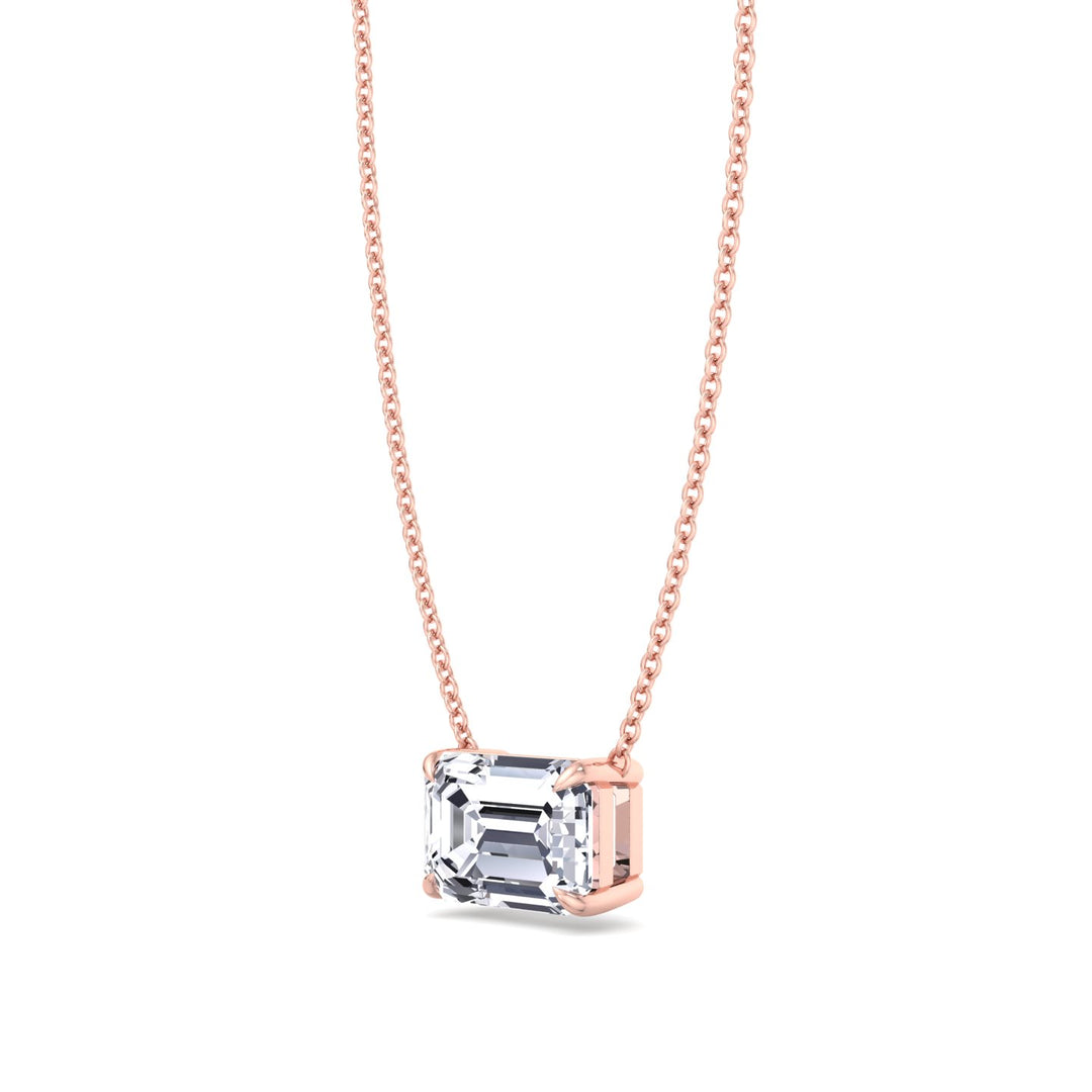 emerald-shape-diamond-pendant-in-rose-gold