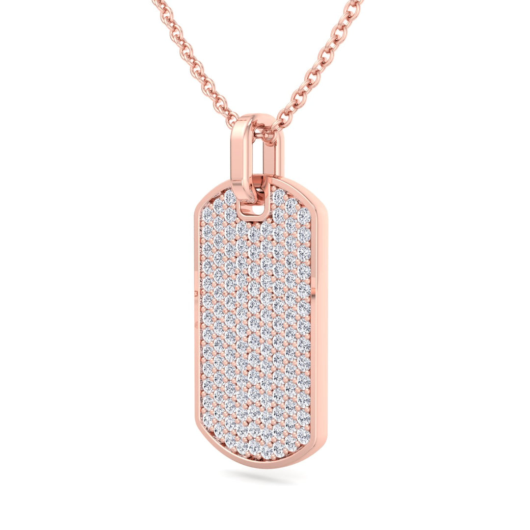 Isidoro - Men's Diamond Tag Pendant - Gem Jewelers Co