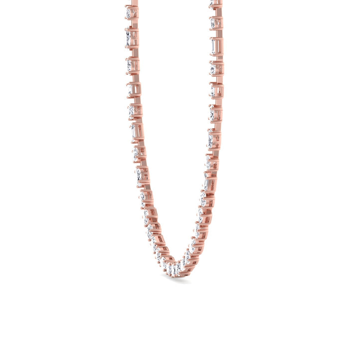 Selani - Multi Shape Diamond Tennis Necklace - Gem Jewelers Co