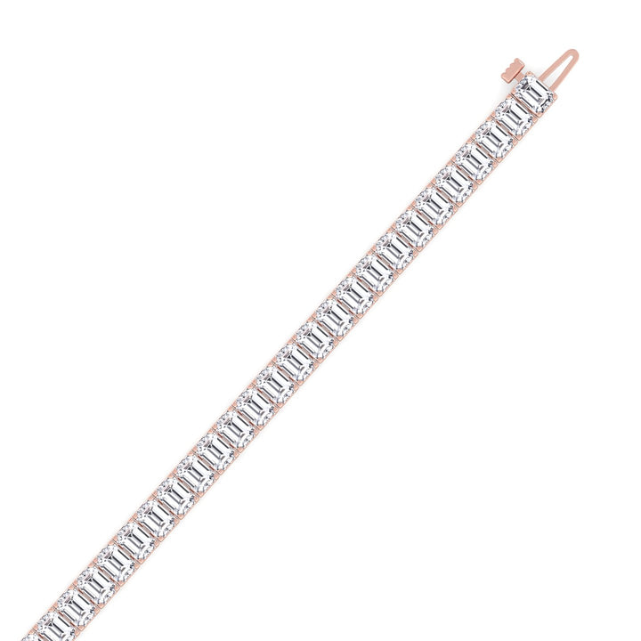 Natural Round Sapphire and Emerald Diamond Tennis Necklace