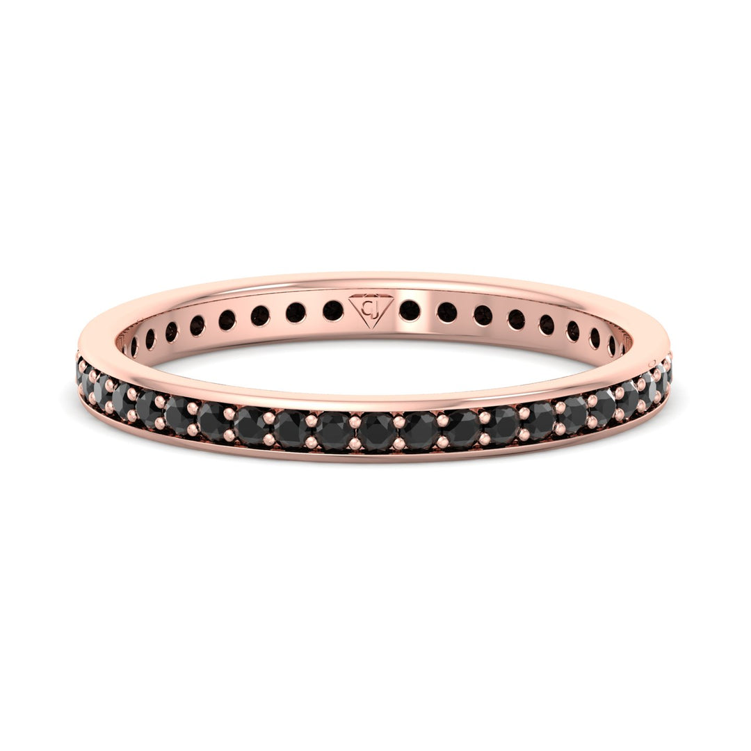 unisex-black-diamond-wedding-band-in-rose-gold