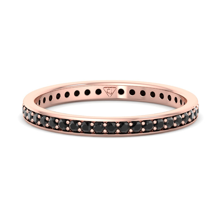 unisex-black-diamond-wedding-band-in-rose-gold