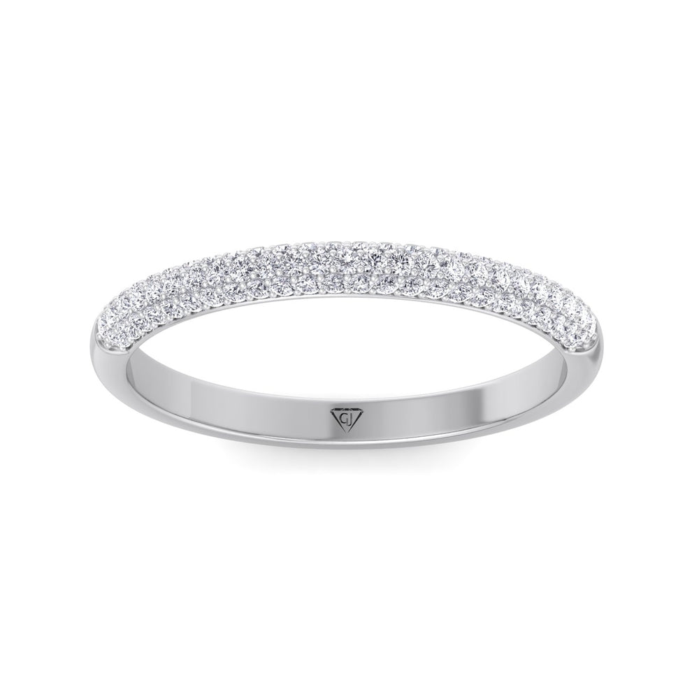 Teresa - Pave Natural Diamond Wedding Band - Gem Jewelers Co