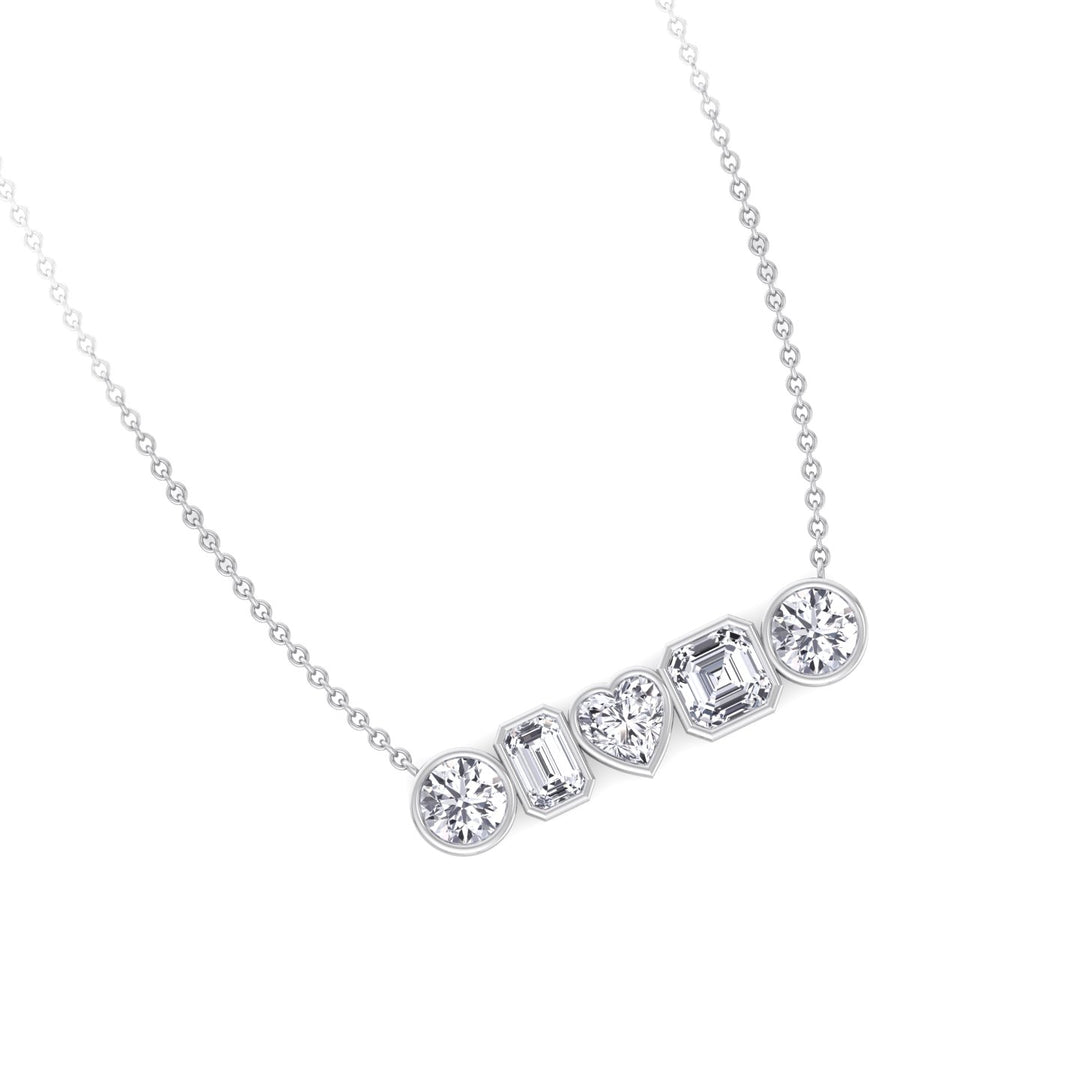 Round-Emerald-Heart-Asscher-Cut-Diamond-in- Bezel-Setting-14K-White-Gold