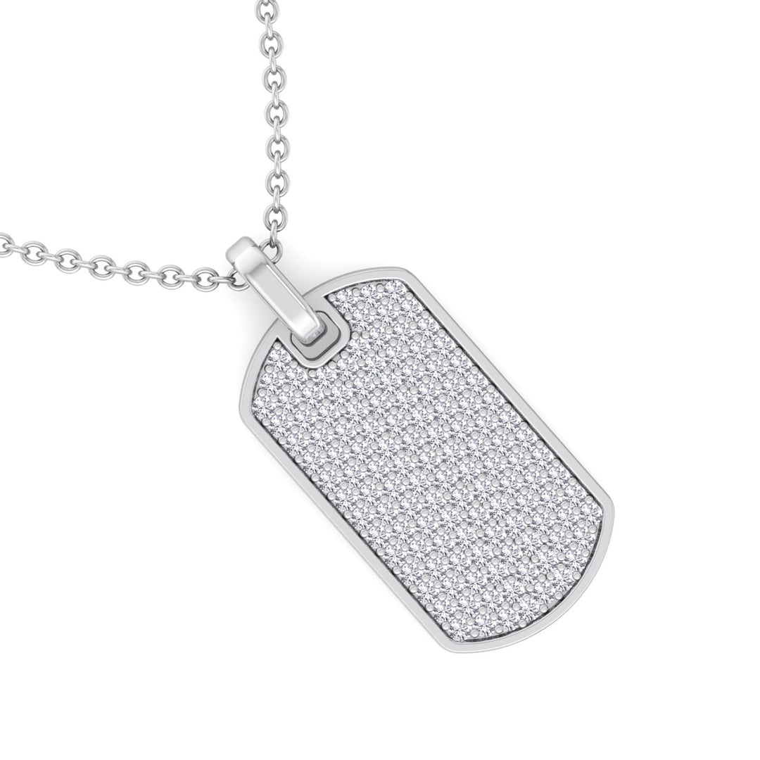 Isidoro - Men's Diamond Tag Pendant - Gem Jewelers Co