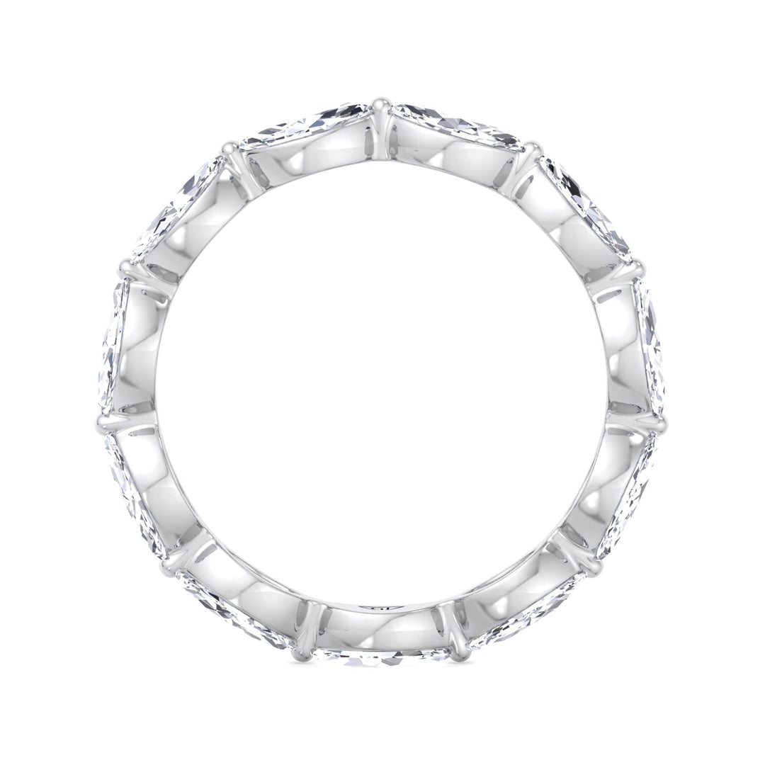 Acerra - East to West Marquise Shape Diamond Eternity Band - Gem Jewelers Co