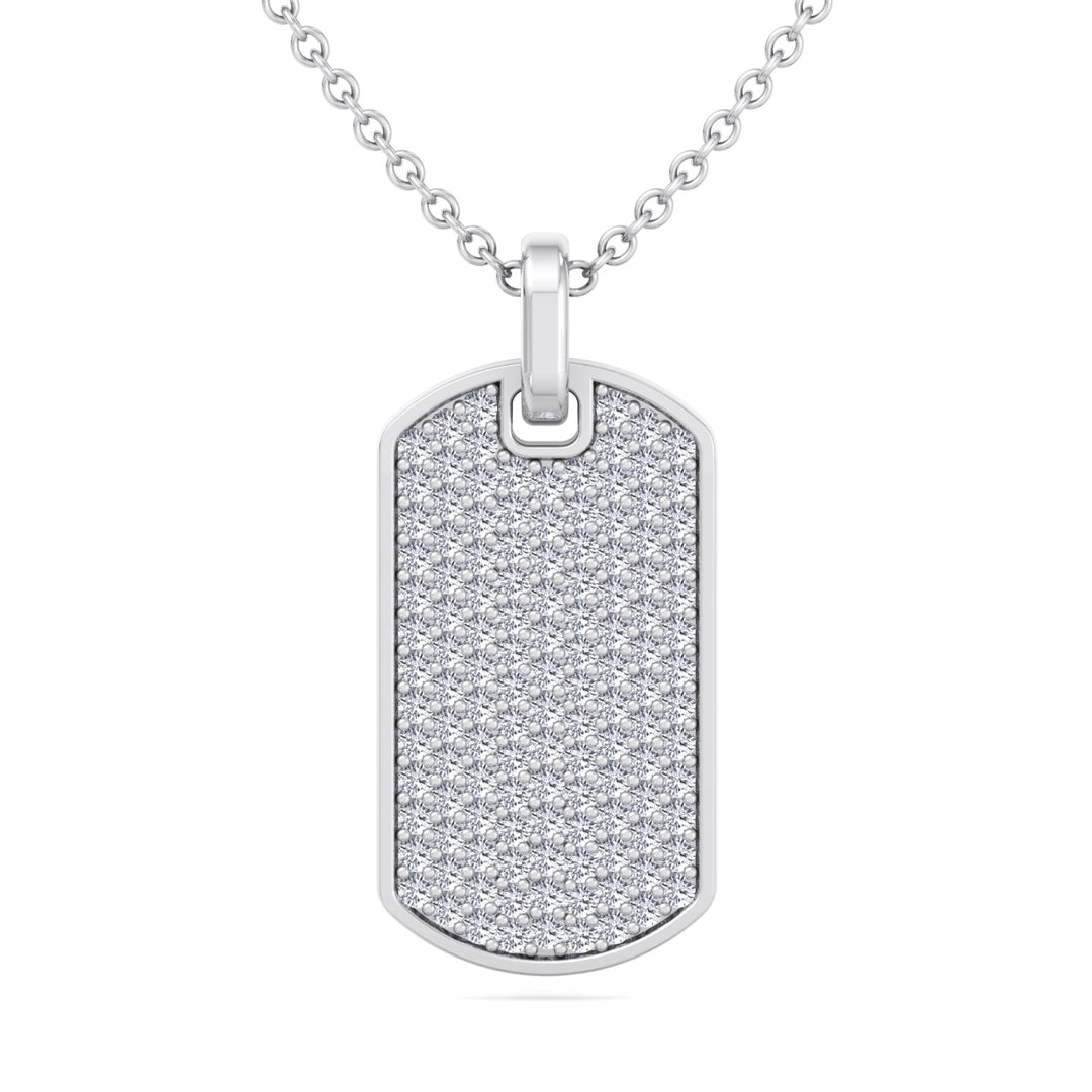 Isidoro - Men's Diamond Tag Pendant - Gem Jewelers Co
