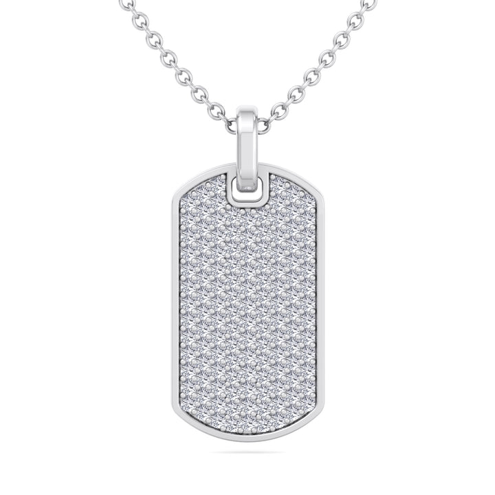 Isidoro - Men's Diamond Tag Pendant - Gem Jewelers Co