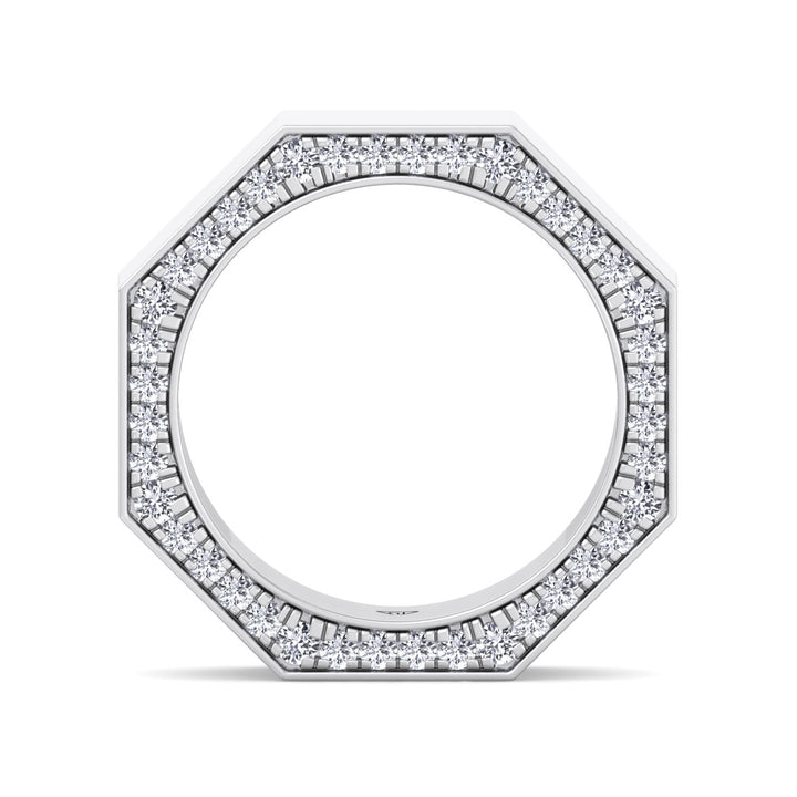 Enrico - Hidden Diamond Wedding Band - Gem Jewelers Co