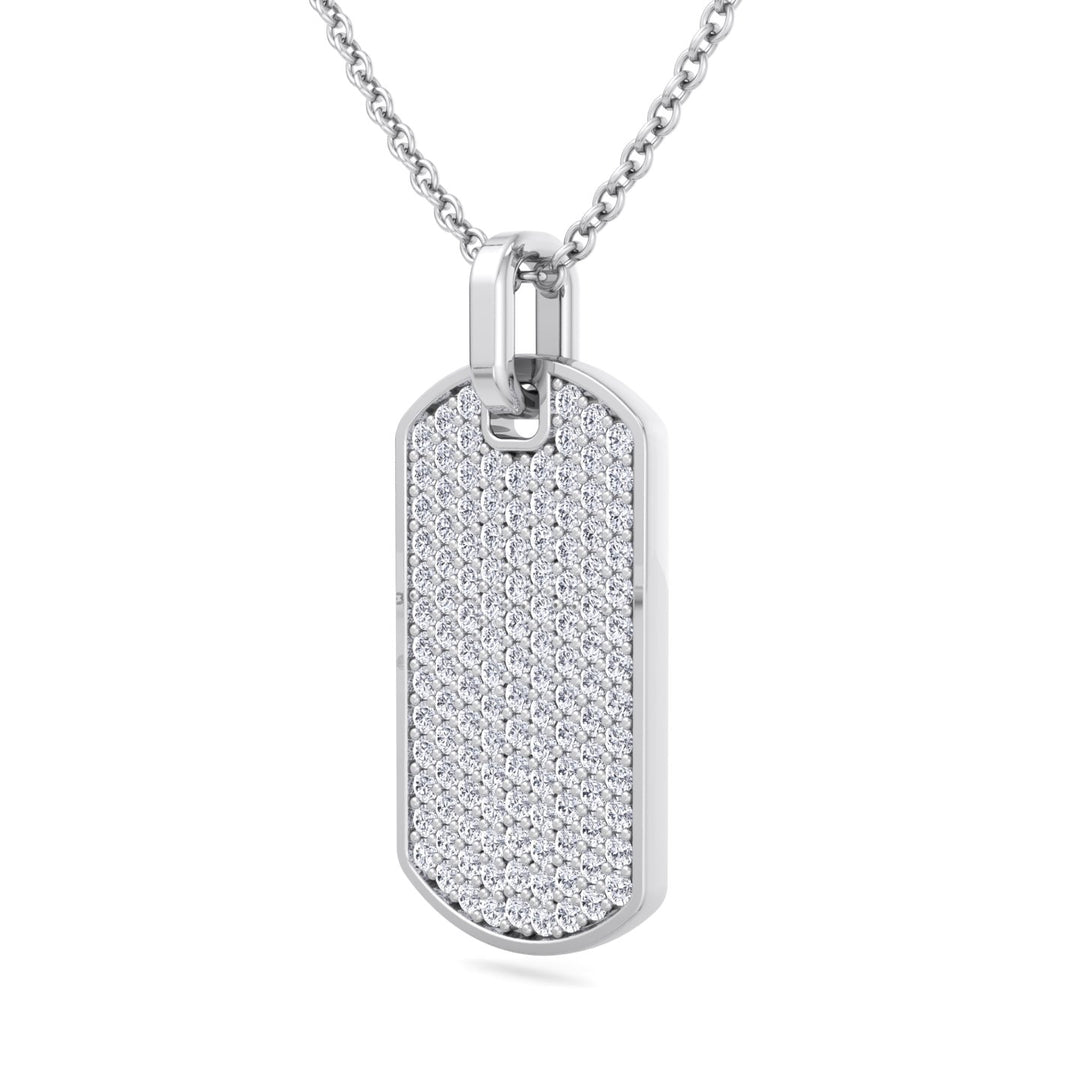 Isidoro - Men's Diamond Tag Pendant - Gem Jewelers Co