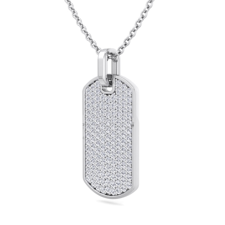 Isidoro - Men's Diamond Tag Pendant - Gem Jewelers Co