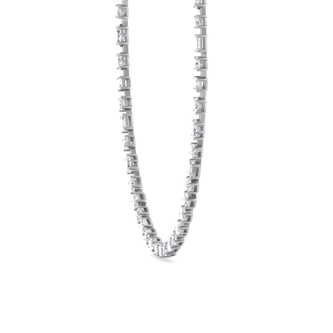 Selani - Multi Shape Diamond Tennis Necklace - Gem Jewelers Co