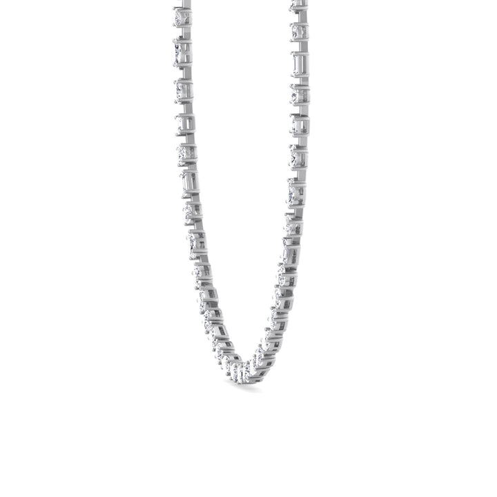 Selani - Multi Shape Diamond Tennis Necklace - Gem Jewelers Co