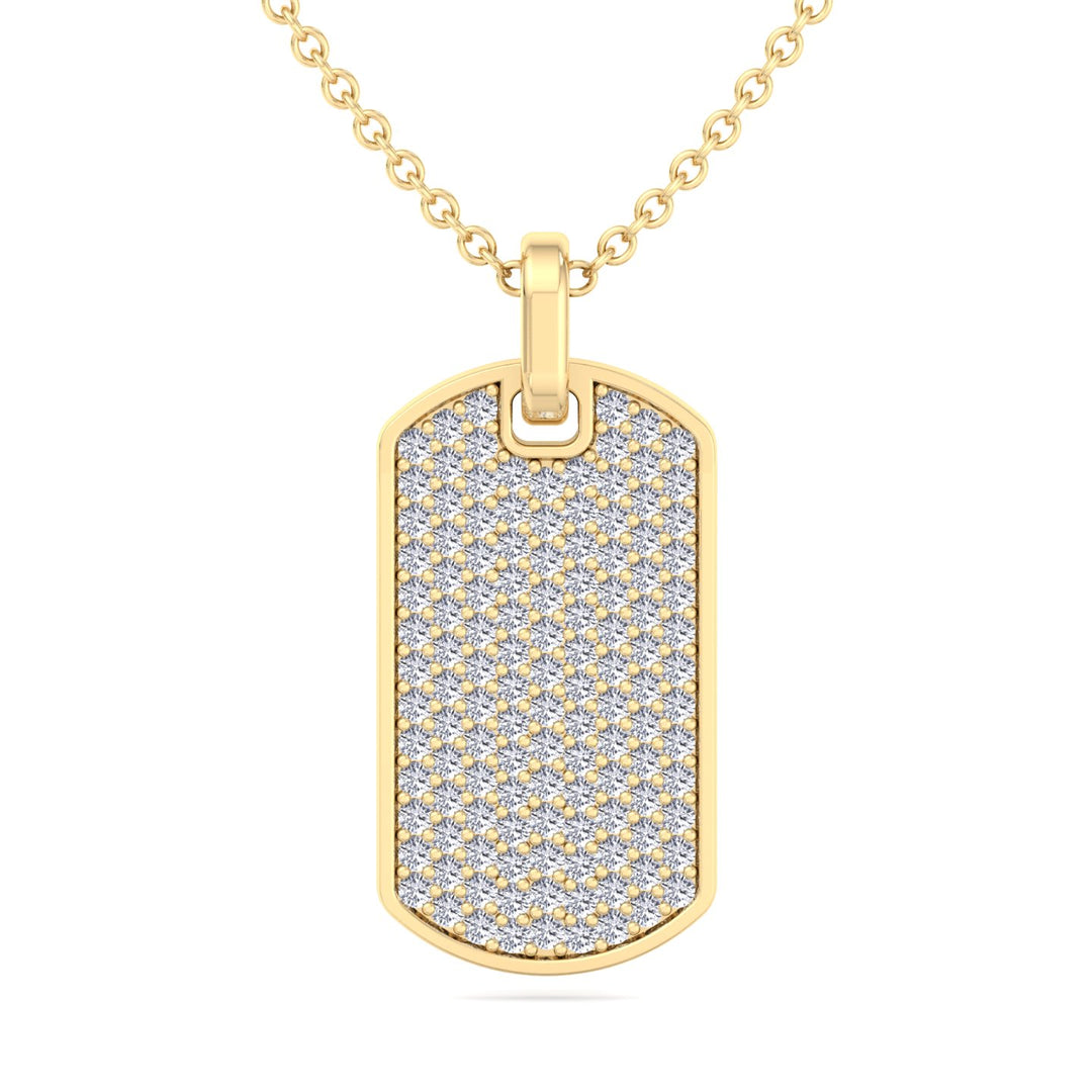 Isidoro - Men's Diamond Tag Pendant - Gem Jewelers Co