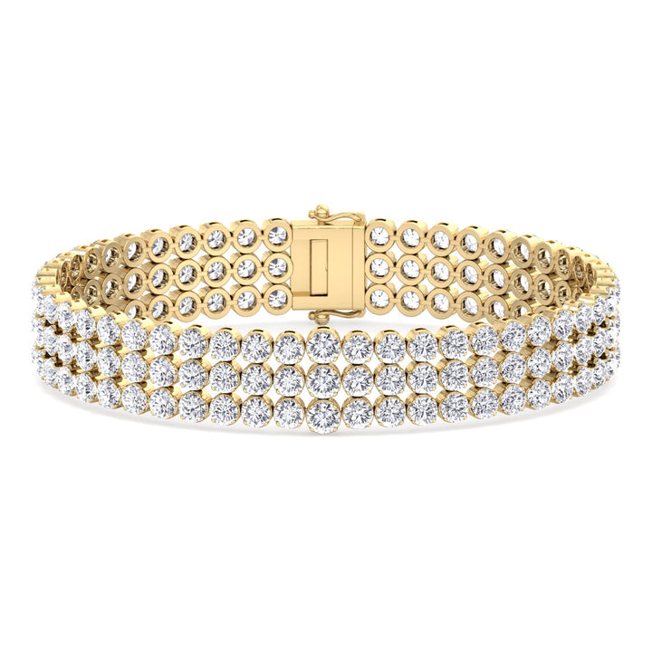 7.10-carats-triple-row-graduated-diamond-tennis-bracelet-in-solid-yellow-gold