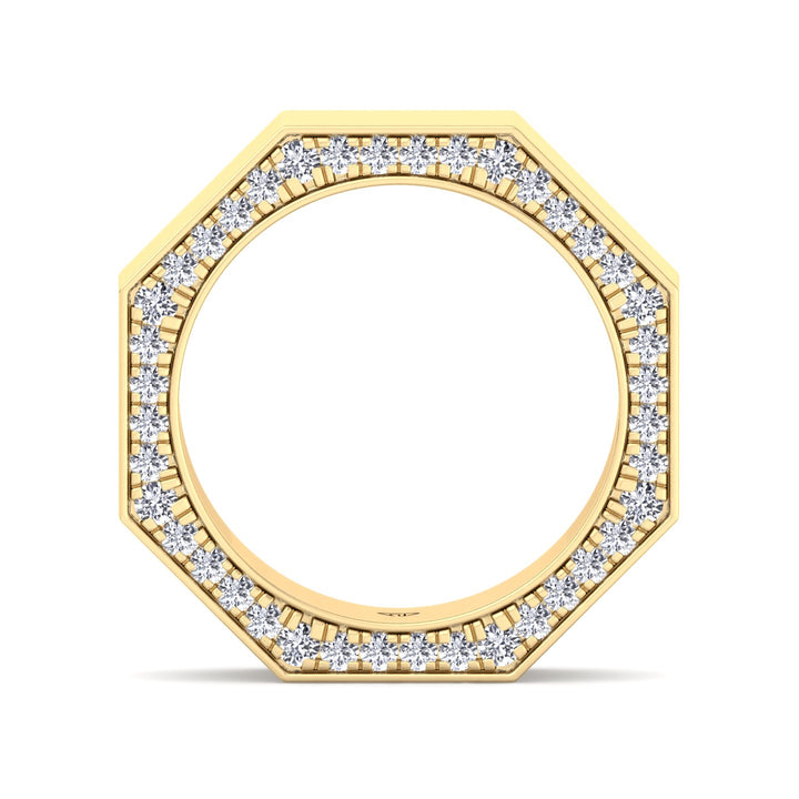 Enrico - Hidden Diamond Wedding Band - Gem Jewelers Co