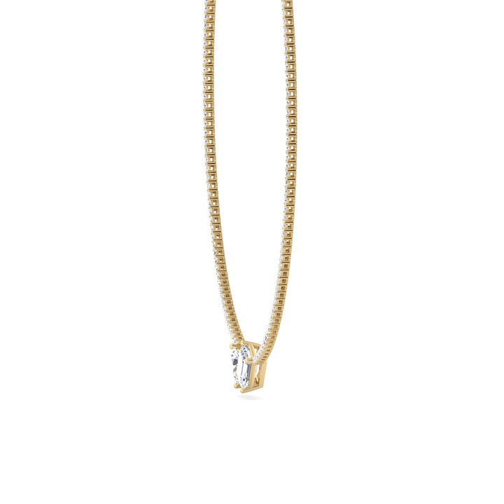 Taron - Toi Et Moi Diamond Tennis Necklace - Gem Jewelers Co