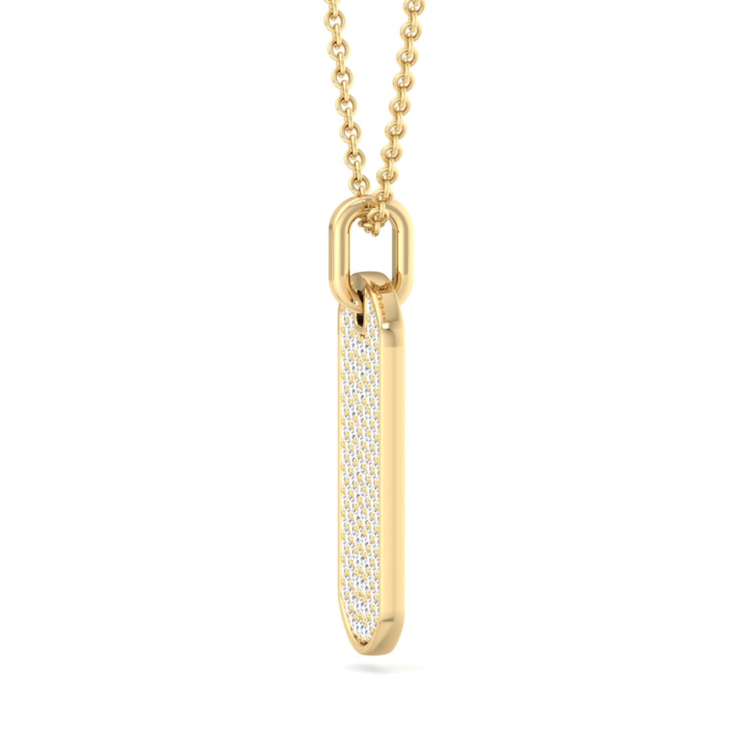 Isidoro - Men's Diamond Tag Pendant - Gem Jewelers Co