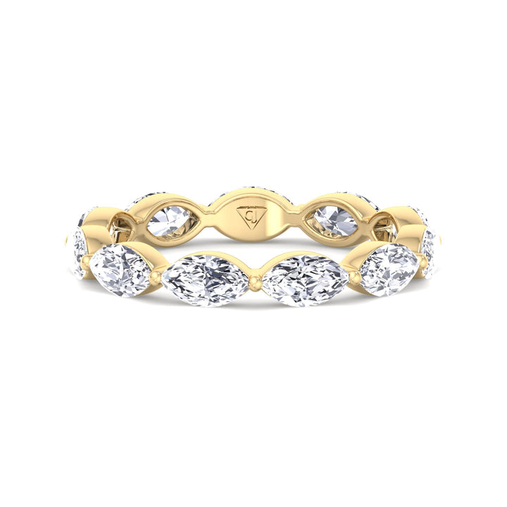 Acerra - East to West Marquise Shape Diamond Eternity Band - Gem Jewelers Co