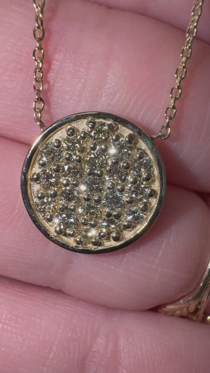 1/3 Carat TW Diamond Circle Pendant Necklace