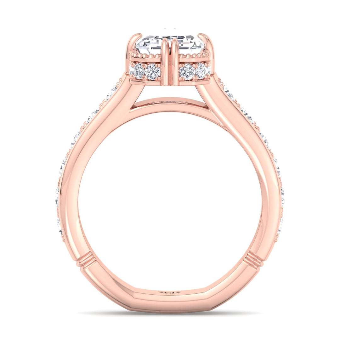 emerald-engagement-ring-with-side-stones-and-invisible-halo-rose-gold