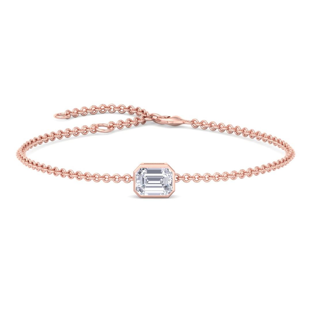 emerald-cut-bezel-set-diamond-bracelet-solid-rose-gold-chain