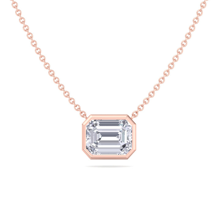 emerald-cut-diamond-pendant-necklace-solid-rose-gold