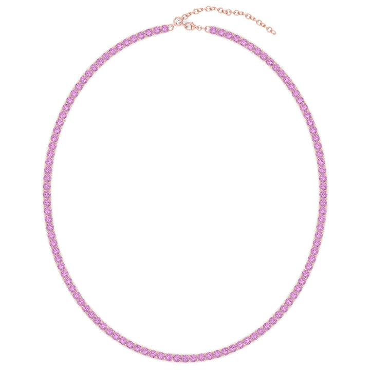 adjustable-pink-sapphire-tennis-necklace-in-solid-rose-gold