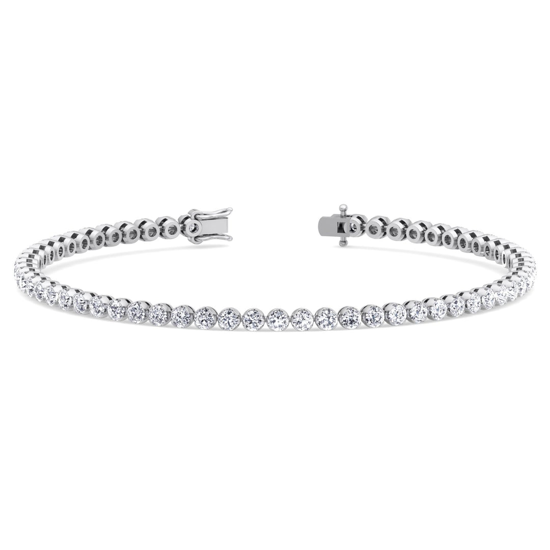 3CT Round Diamond Tennis Bracelet In 18K Gold - Gem Jewelers Co