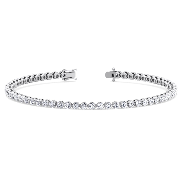 3CT Round Diamond Tennis Bracelet In 18K Gold - Gem Jewelers Co